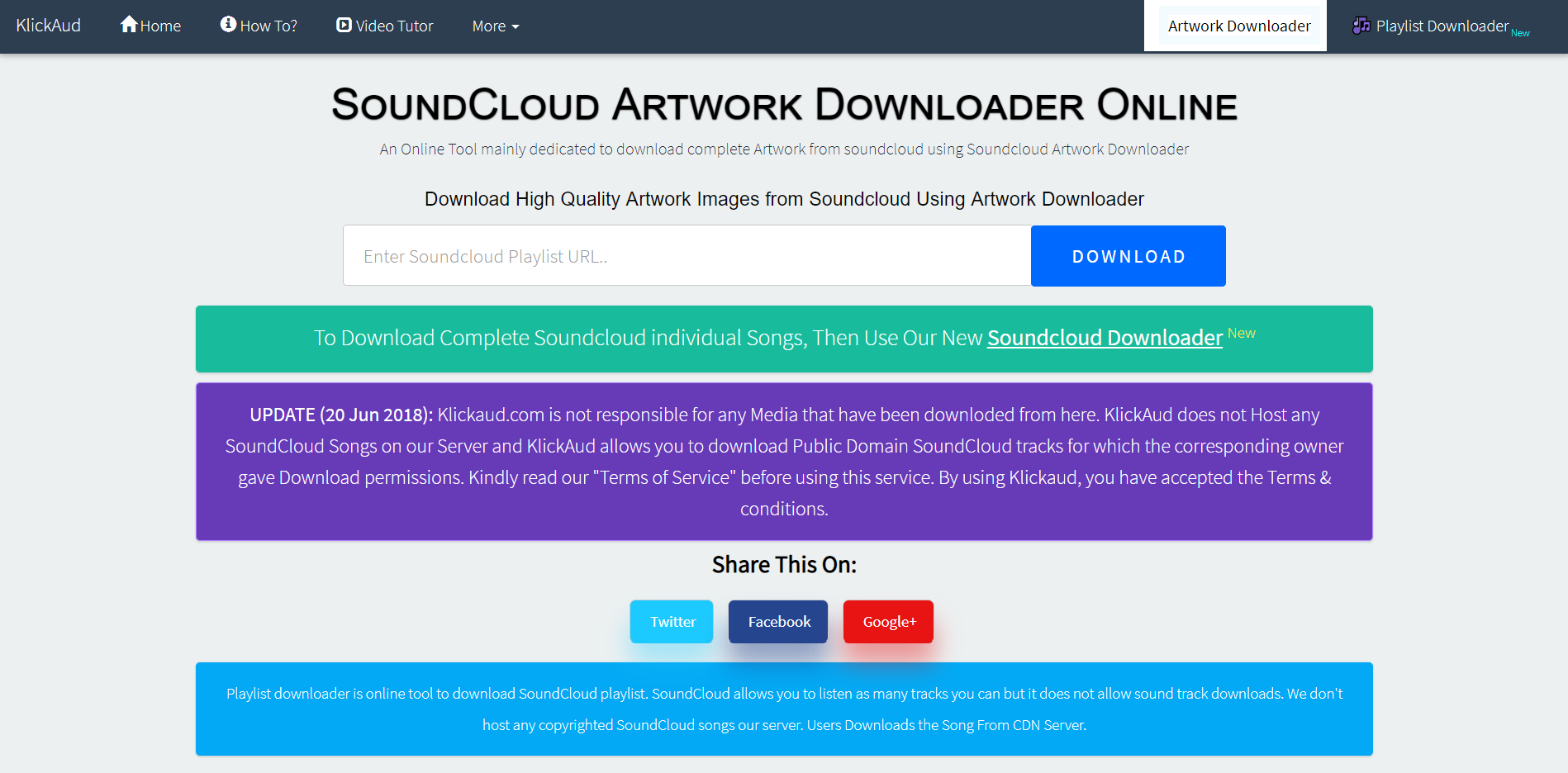 Soundcloud Artwork Downloader Online